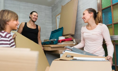 Office removals planning in a London business district
