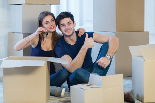 Man and van service helping with a London flat move