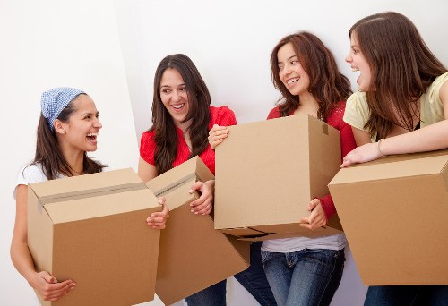 Packing and moving items with a removals van in London
