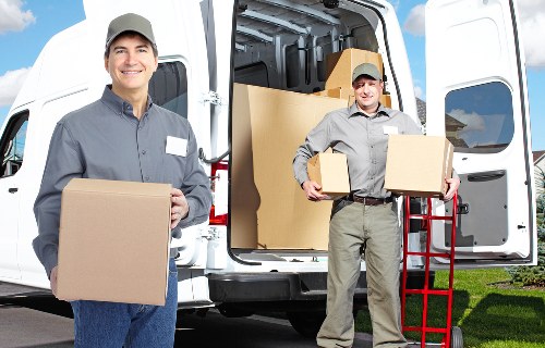 Local removal van for flat moves across London