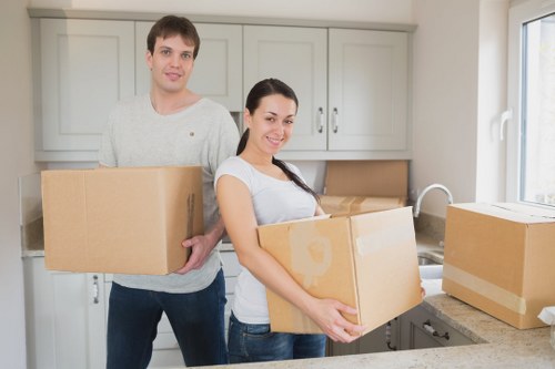 Packing and furniture removal service for a London property